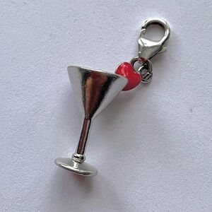 Chocolate Martini 925 Silver Dangle Charm